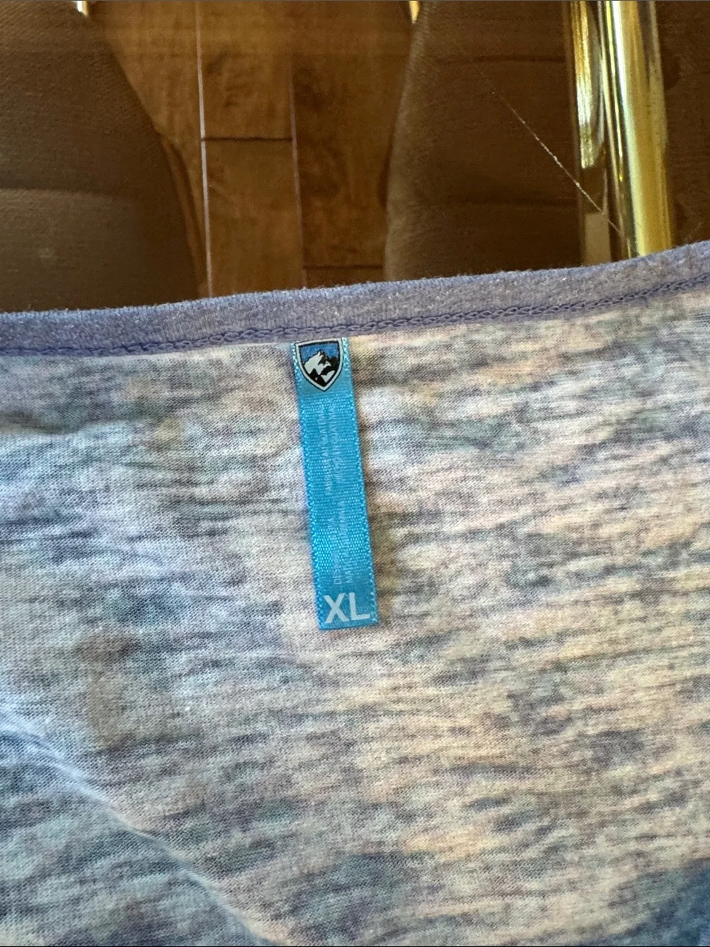 Kuhl Teal Patterned Long-Sleeve Notch-Neck Top - Picture 2 of 3